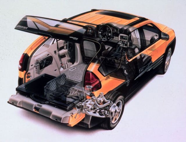 Pontiac Aztek Chassis cutaway