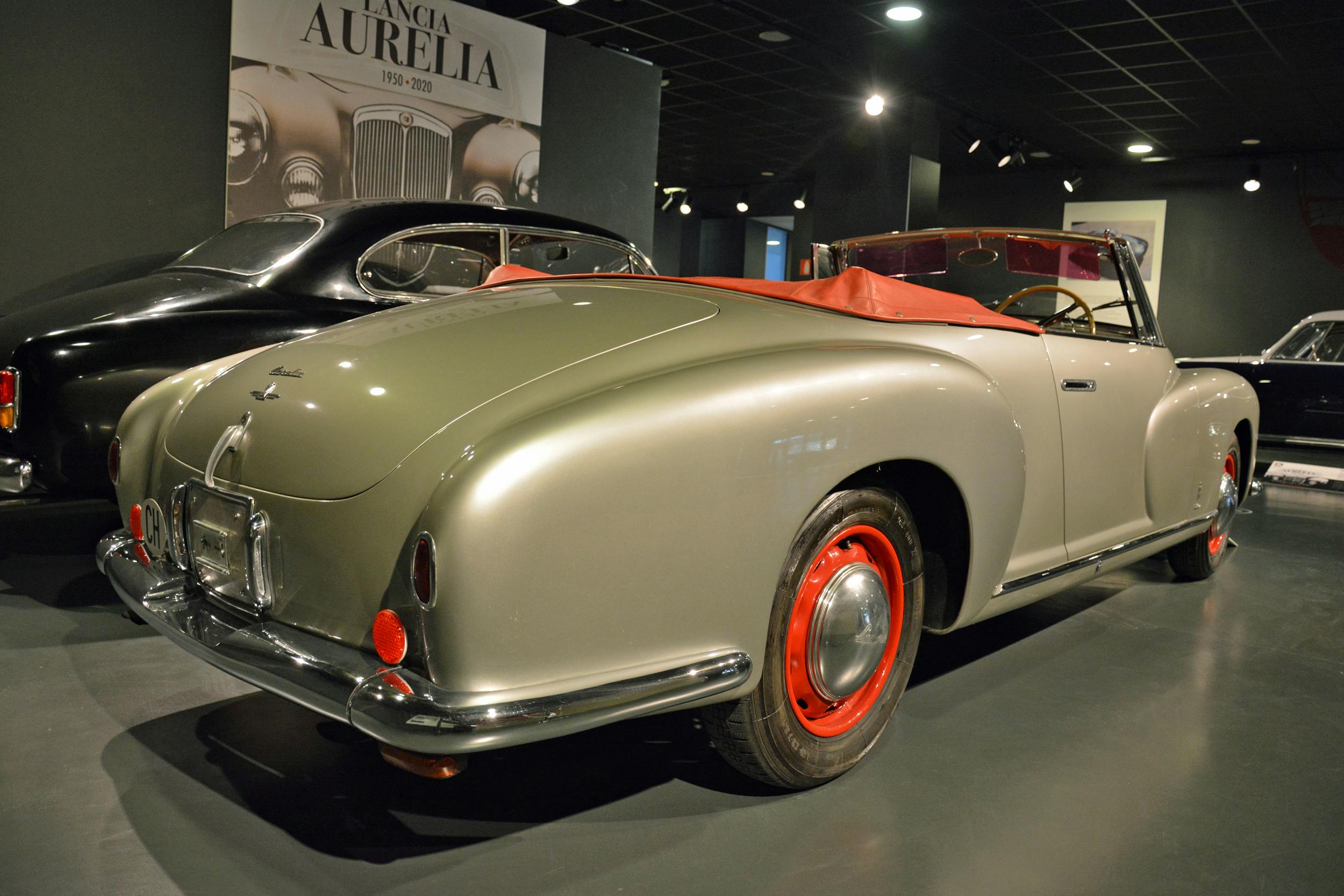 1951 lancia aurelia convertible pininfarina rear three-quarter