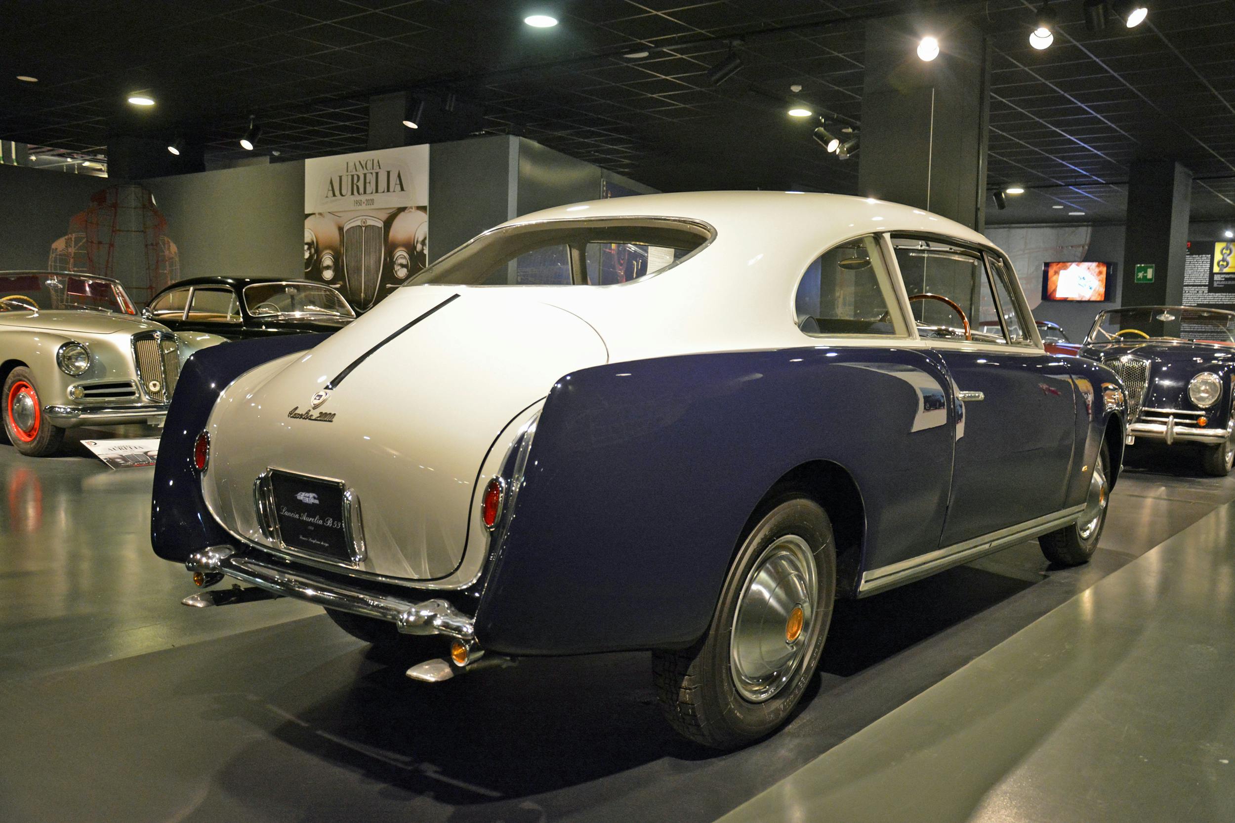 1952 lancia aurelia coupe balbo rear three-quarter