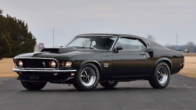 1969 Ford Mustang Boss 429 Fastback Front Three-Quarter