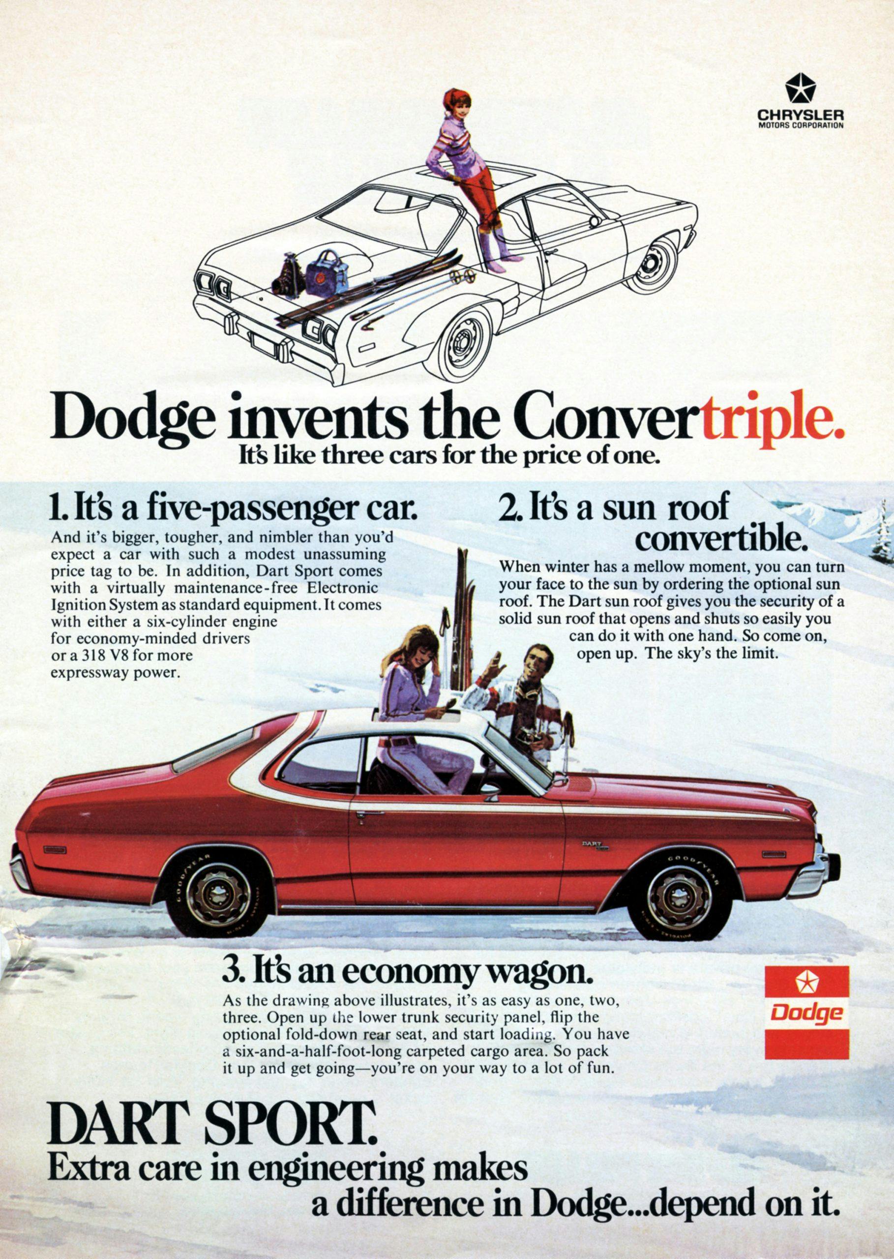 1976 Dodge Dart Sport Advertisement