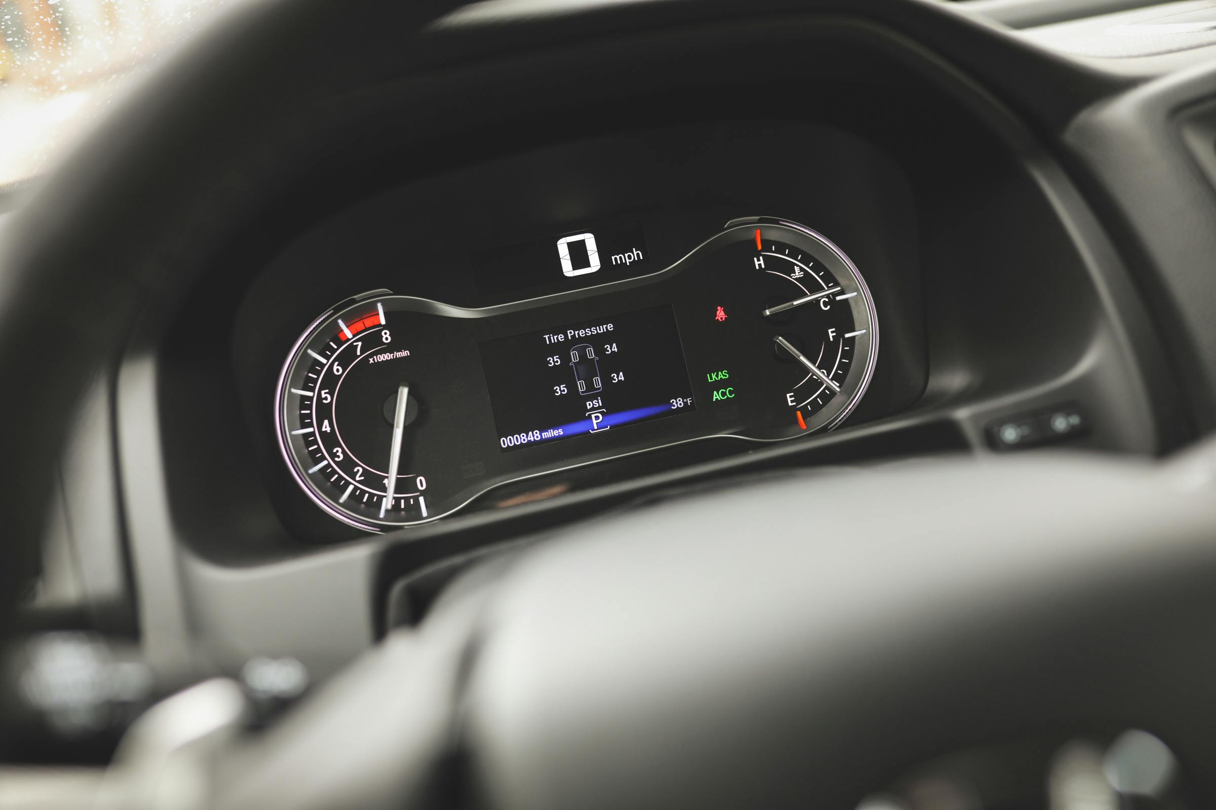 2020 Honda Ridgeline RTL-E dashboard