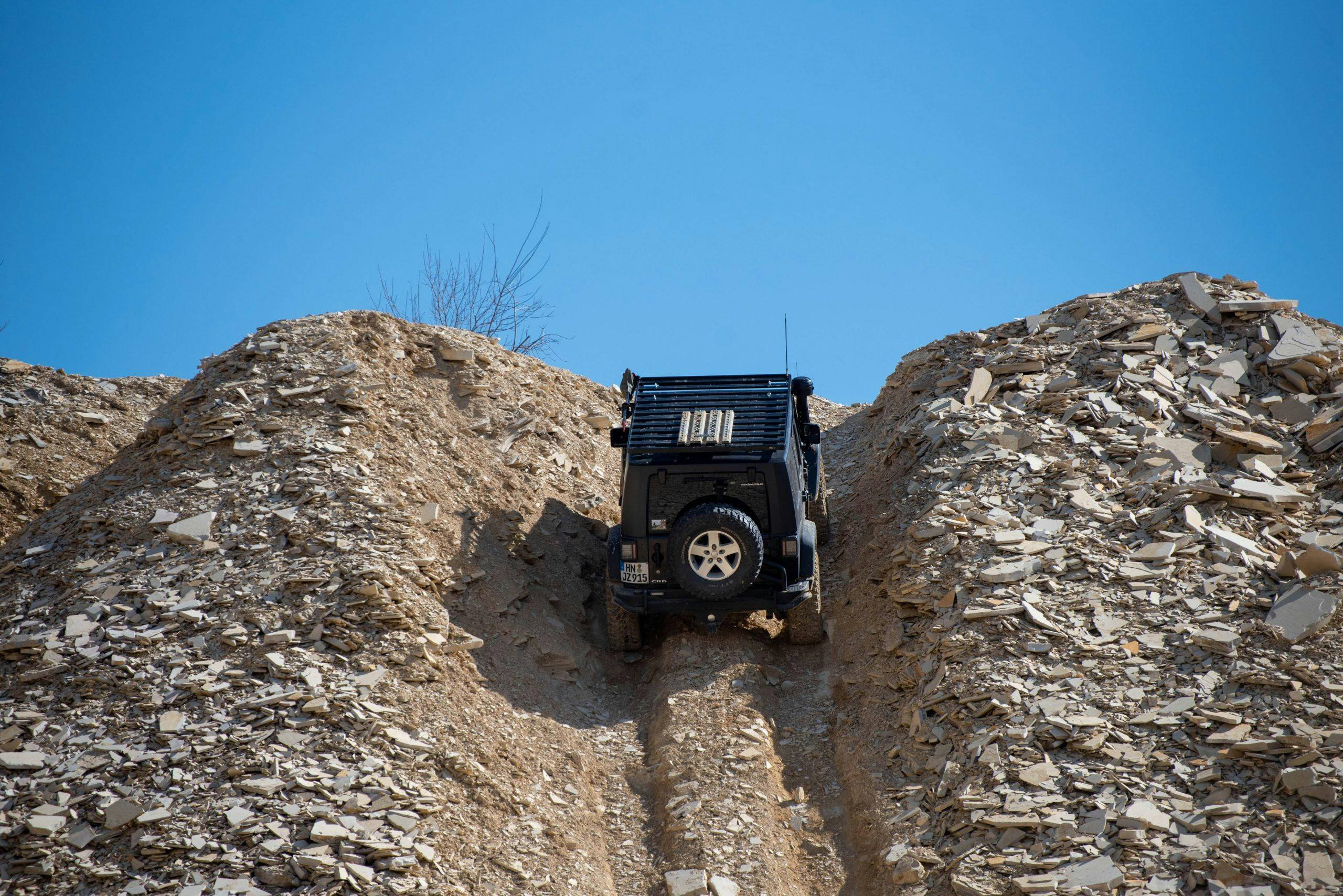 jeep crd wrangler euro spec quarry off road uphill