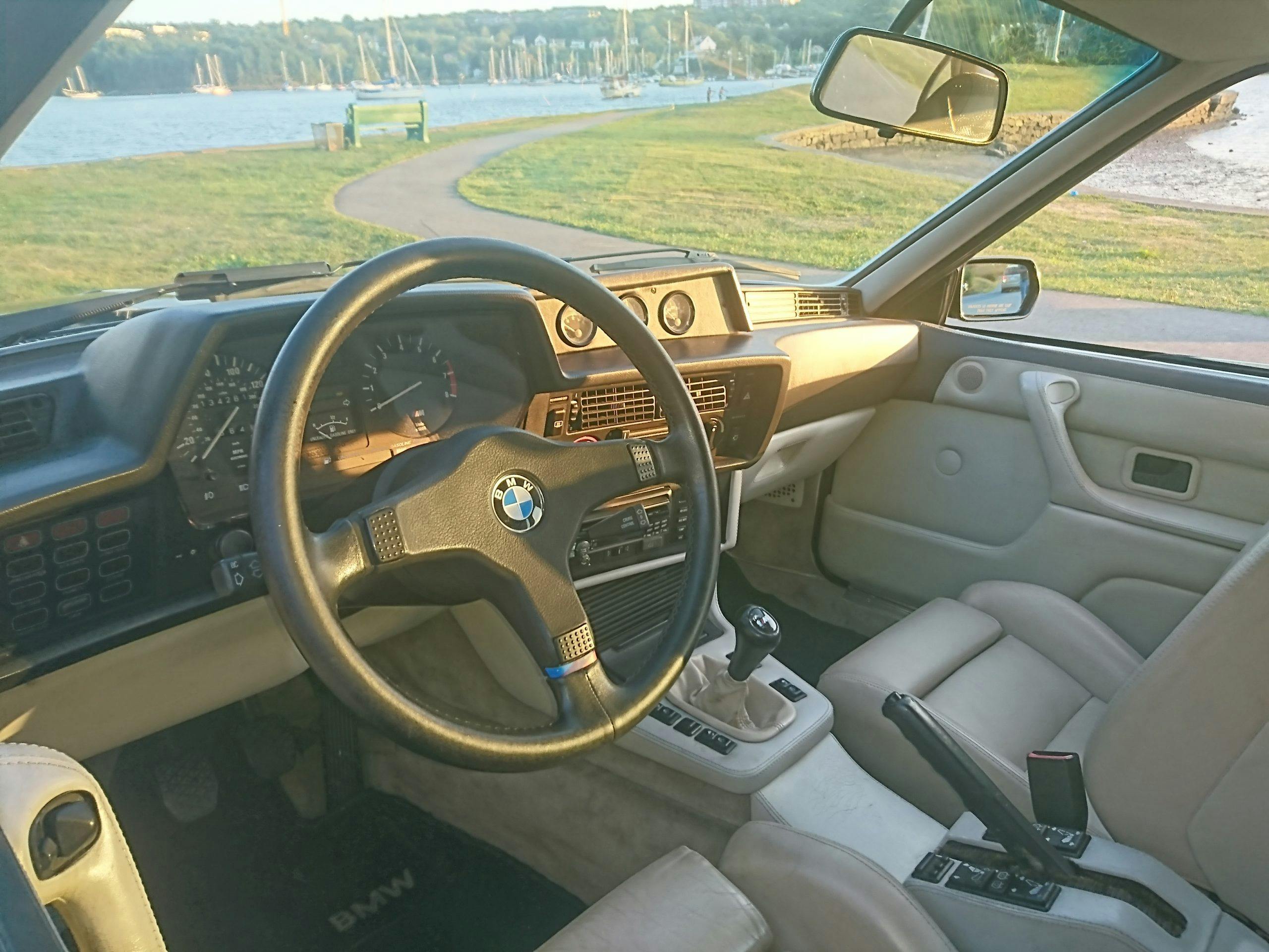 1987 BMW M6 Dinan interior