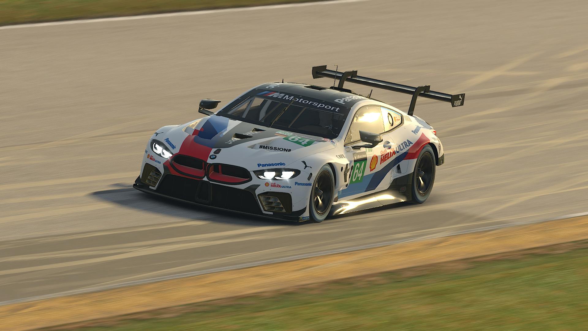 iRacing Mid Ohio Race Track Ford Front Three-Quarter Action