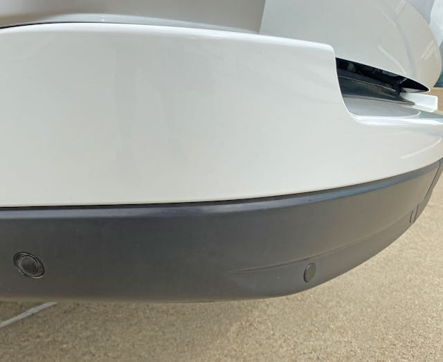 Range Rover Autobiography rear bumper low from drivers side