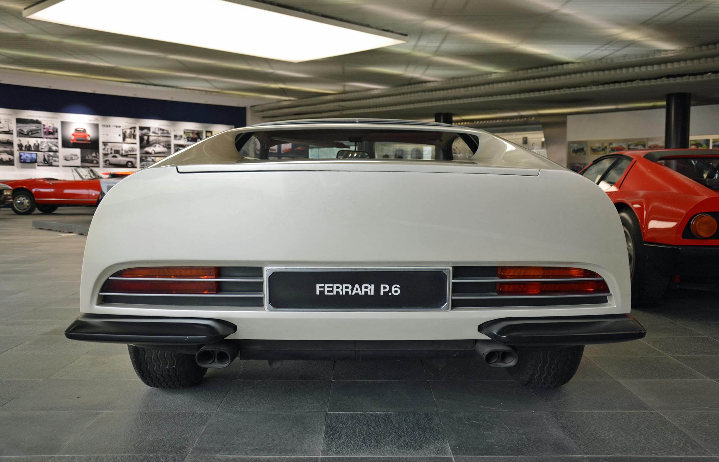 1968 ferrari p6 prototype rear