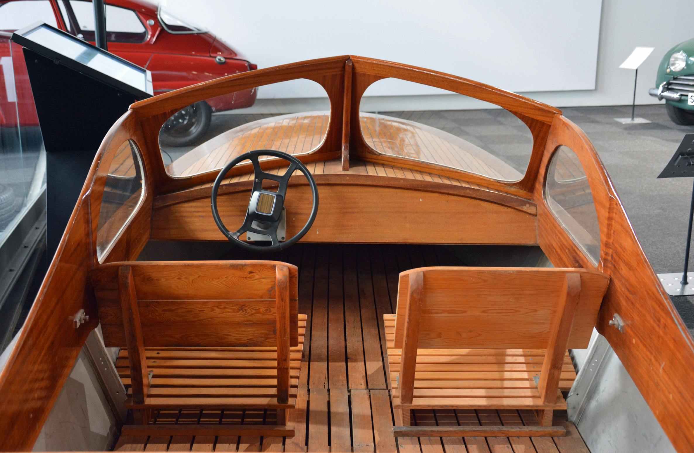 Saab Museum boat interior