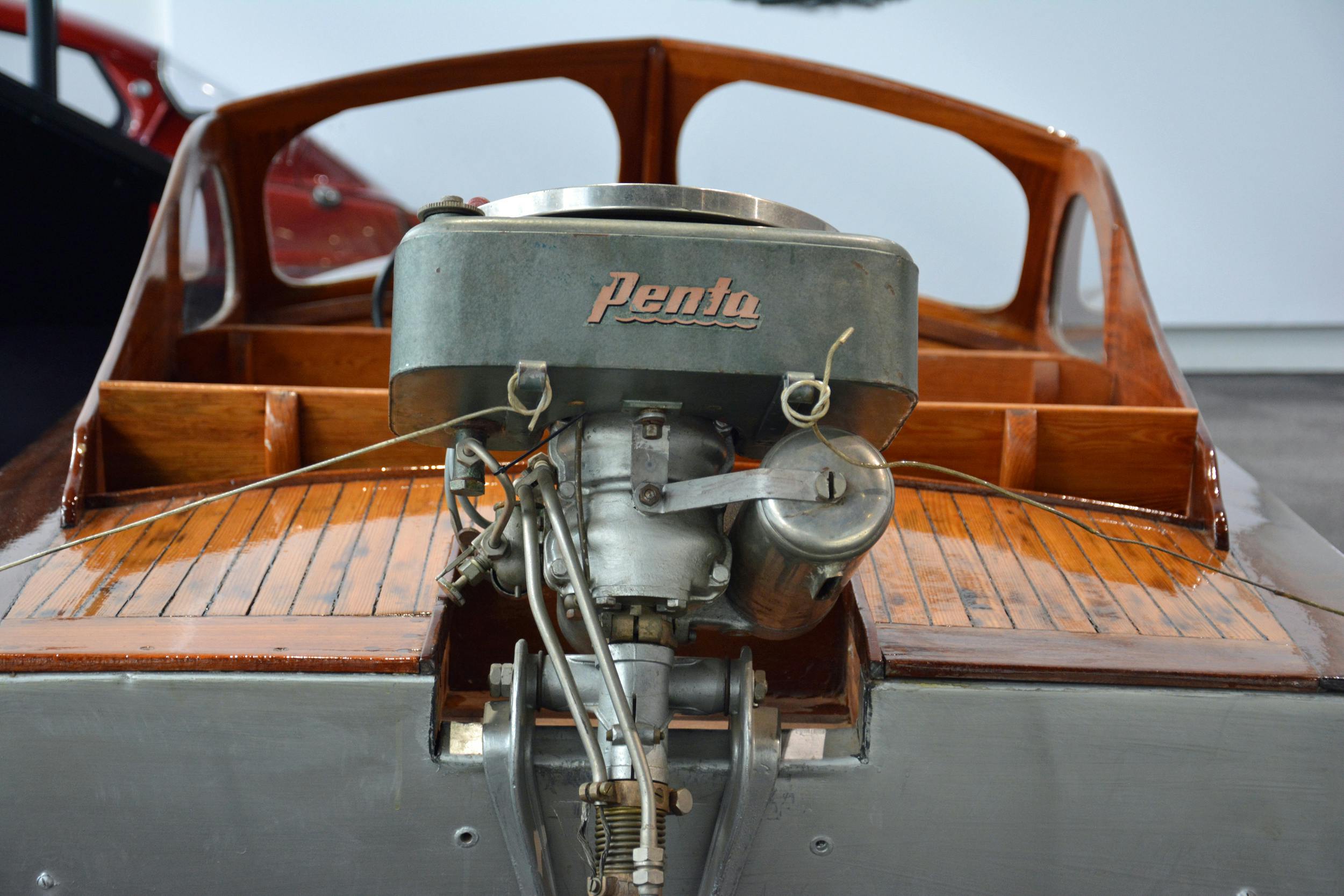 Saab Museum Penta engine rear view