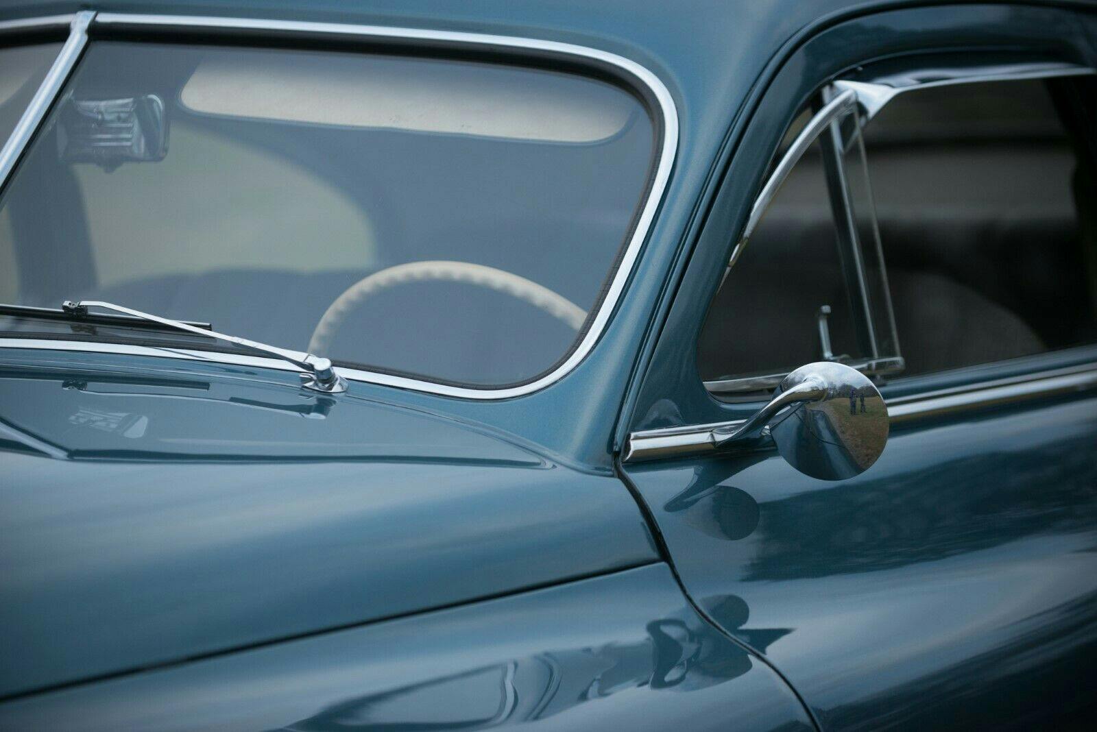 1949 Packard Deluxe Club Sedan - Drivers Side - Close-up Windshield and Steering Wheel