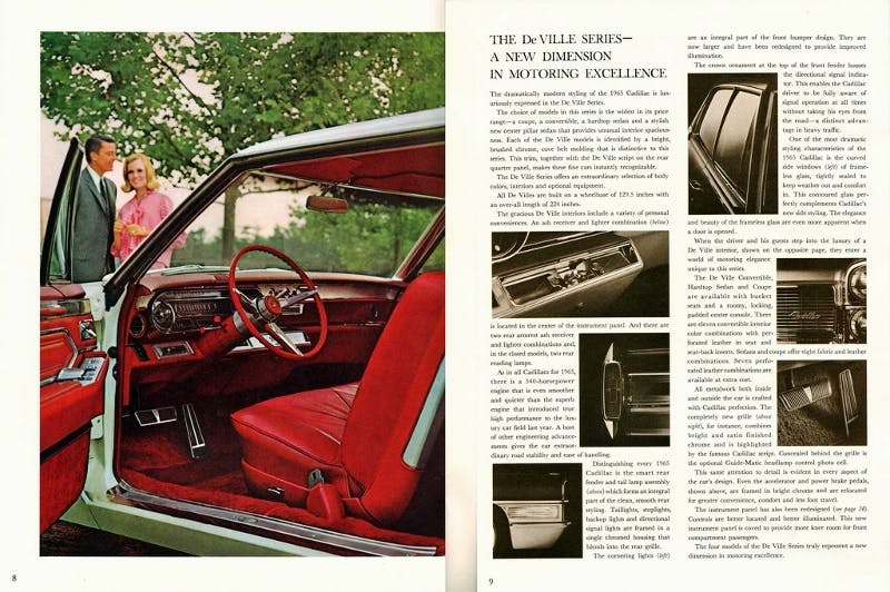 1965 Cadillac de Ville Series Advert