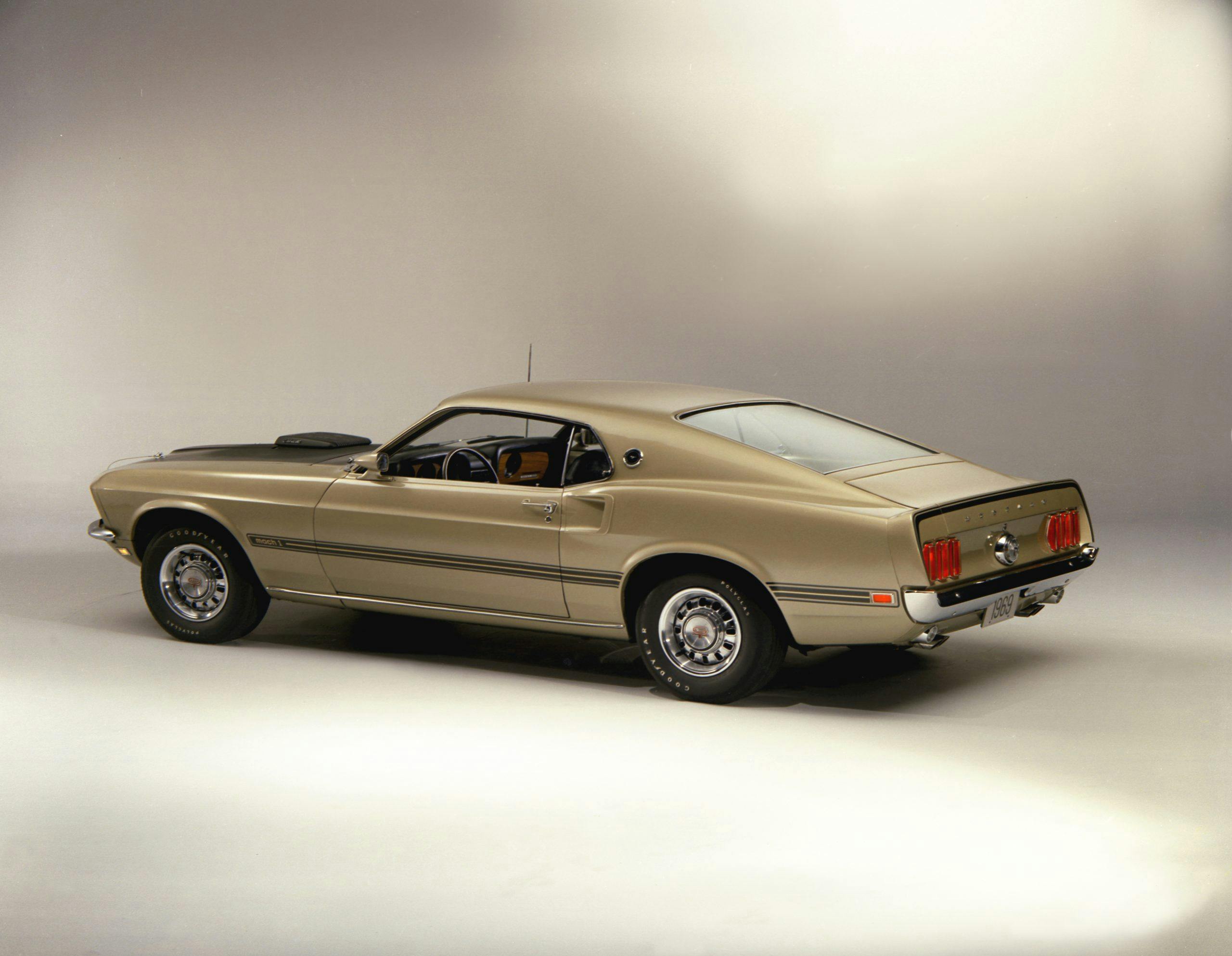 1969 Ford Mustang Mach 1 Fastback Rear Three-Quarter Studio