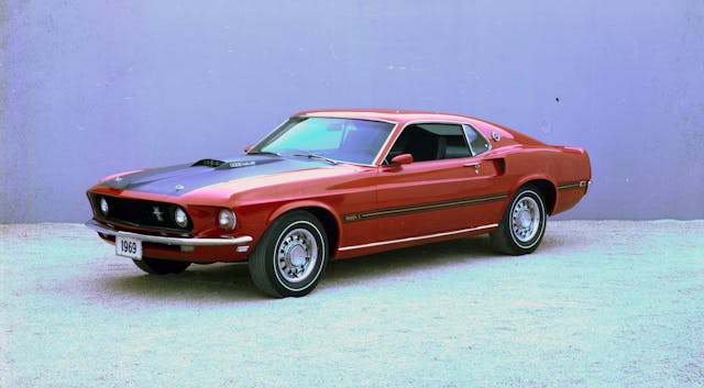 1969 Ford Mustang Mach I 428 Cobra Jet Front Three-Quarter