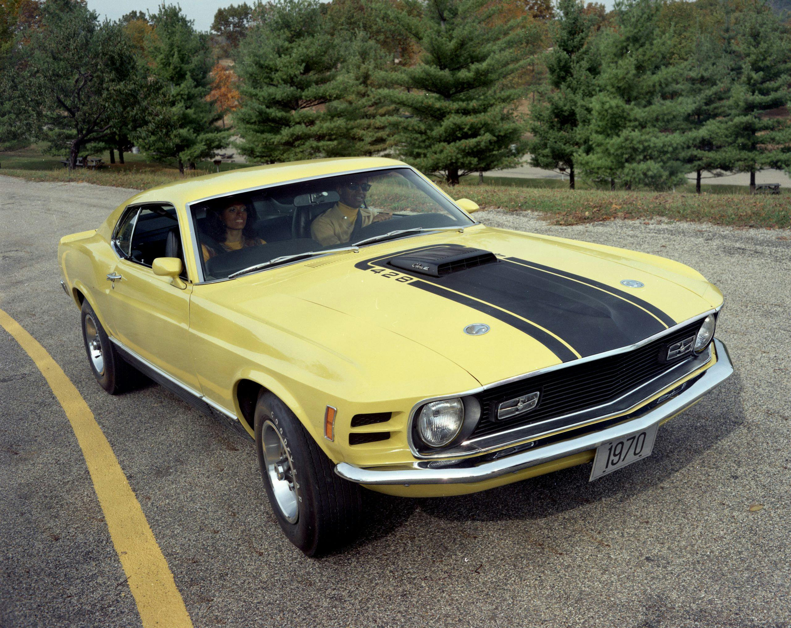 1970 Yellow Ford Mustang Mach 1 Fastback