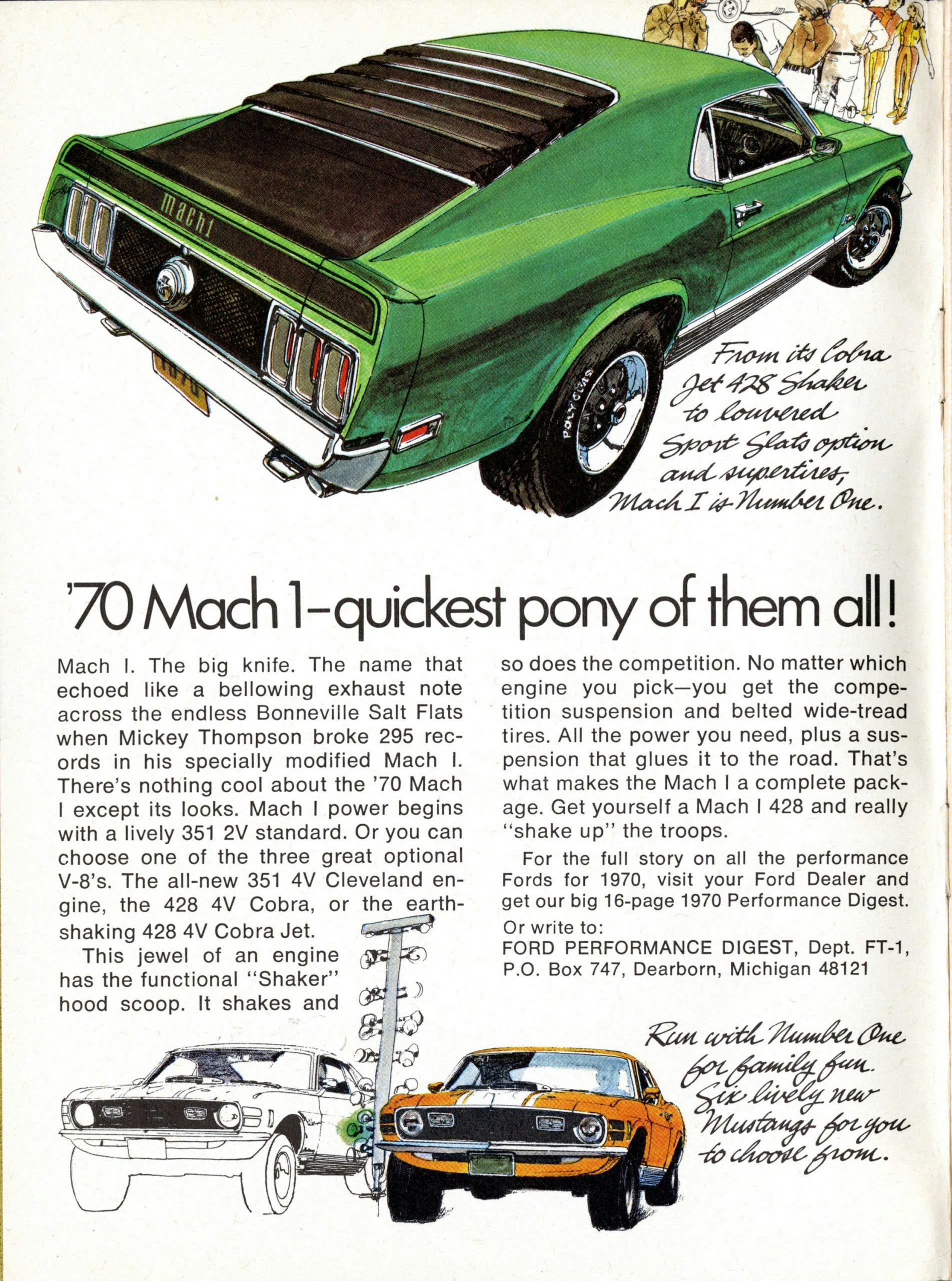 1970 Mach 1 Advertisement