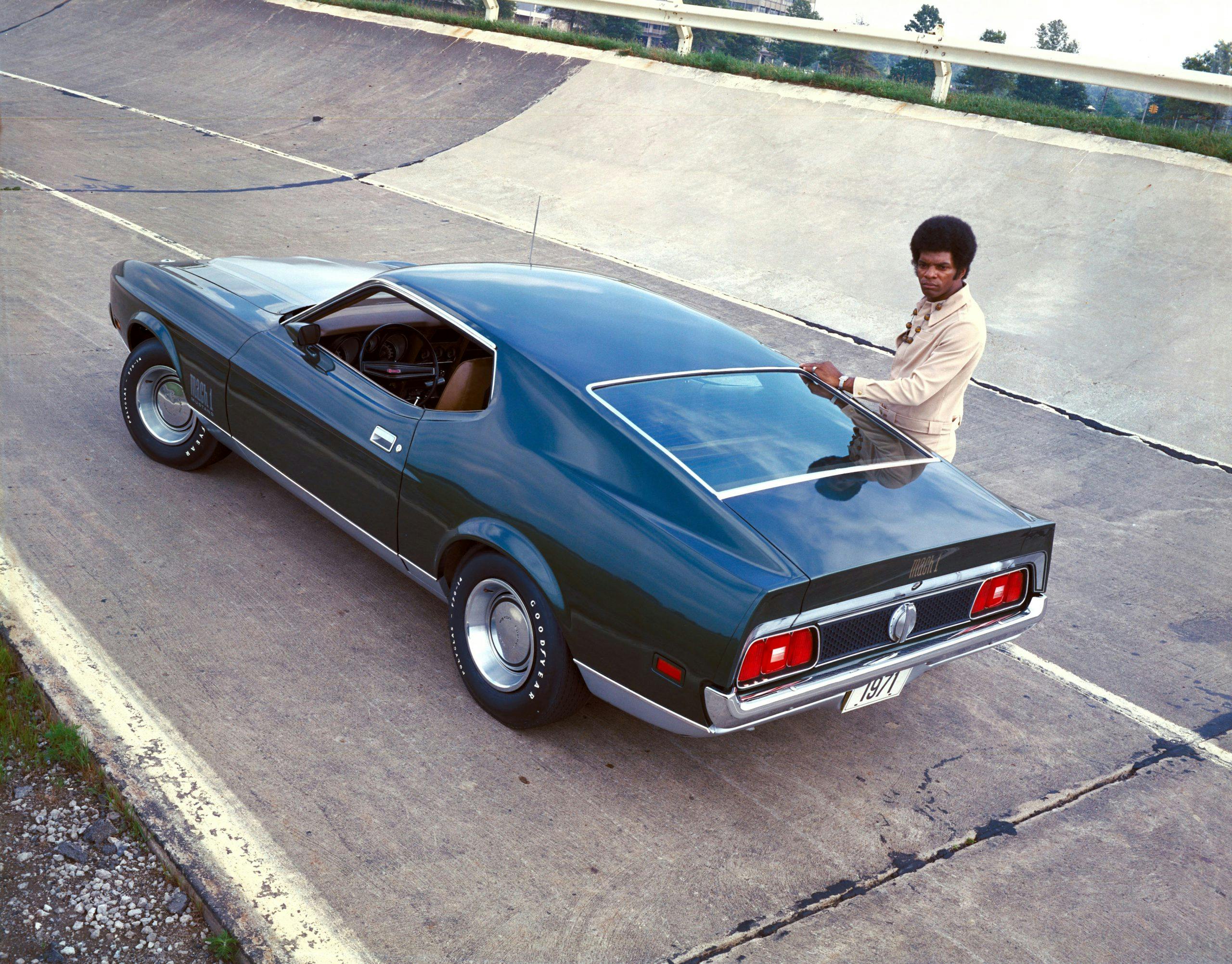 1971 Mustang Mach 1 Rear Three-Quarter At Track
