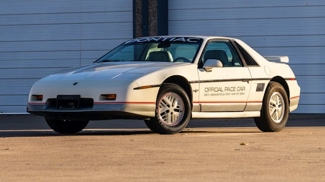 1984 Pontiac Fiero Indy Pace Car Front Three-Quarter