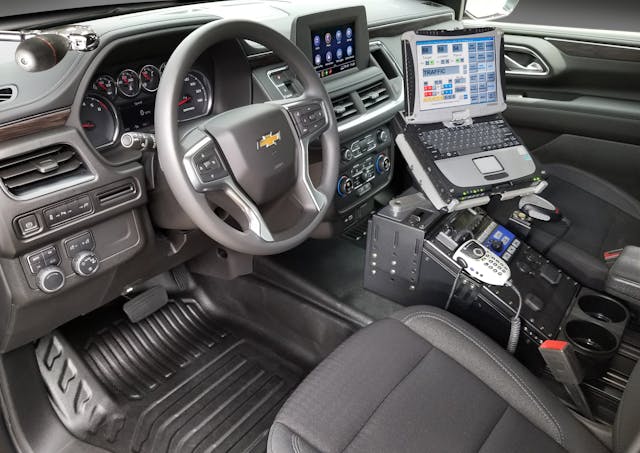 2021 Chevrolet Tahoe Police Pursuit Vehicle Interior