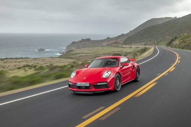 2021 Porsche 911 Turbo S Front Three-Quarter on PCH