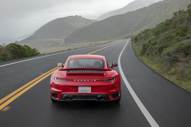 2021 Porsche 911 Turbo S Rear on PCH