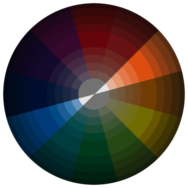 Complementary Color Scheme On CMYK Wheel