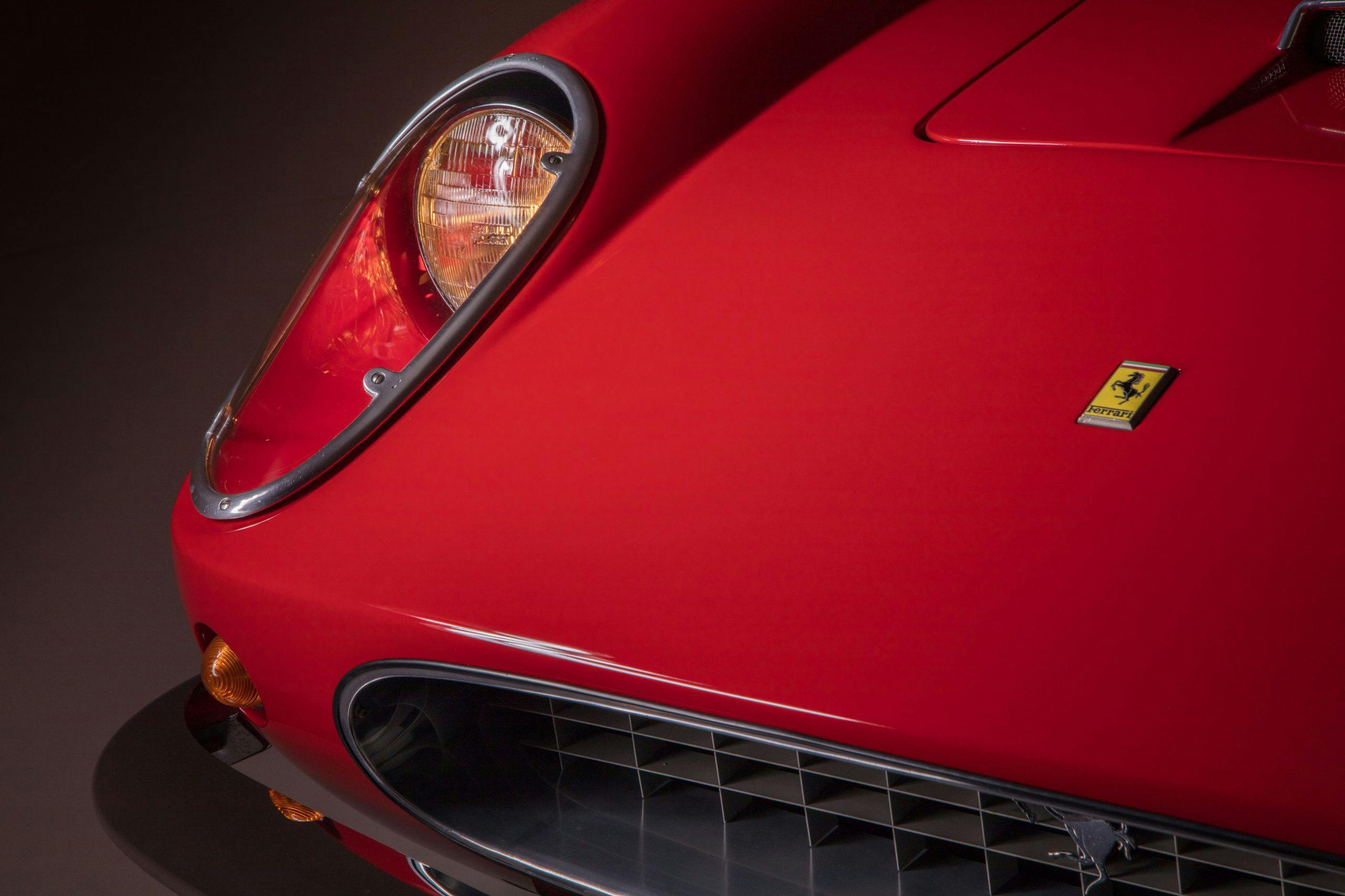 Ferris Bueller Ferrari - HVA Studio close-up headlight