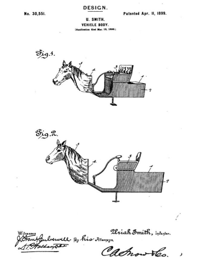 Horsey Horseless - 1899 U.S. Patent image 2