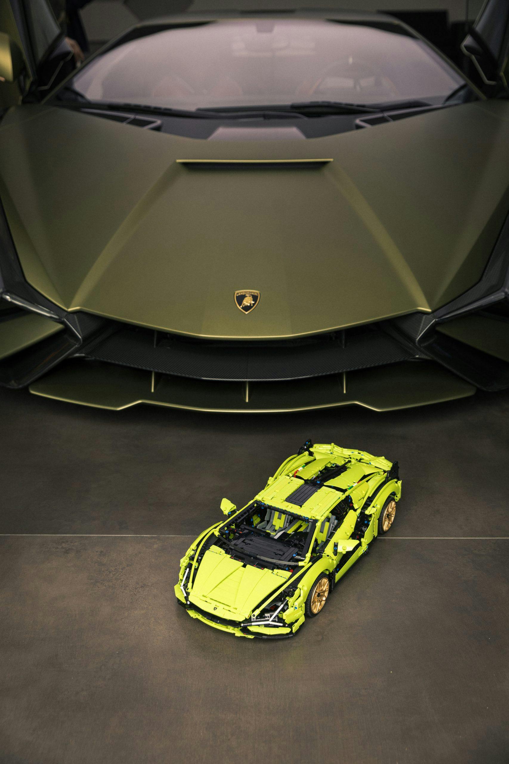 LEGO and Lamborghini Sian Fronts