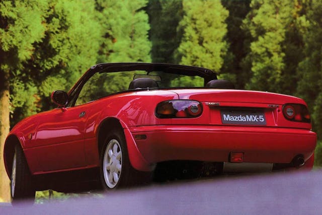1990 Mazda Miata Rear Three-Quarter