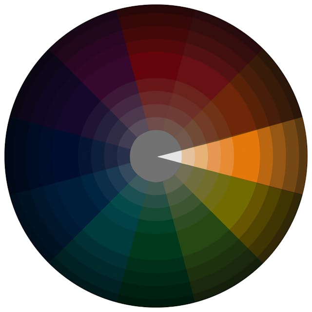 Monochromatic Color Scheme On CMYK Wheel