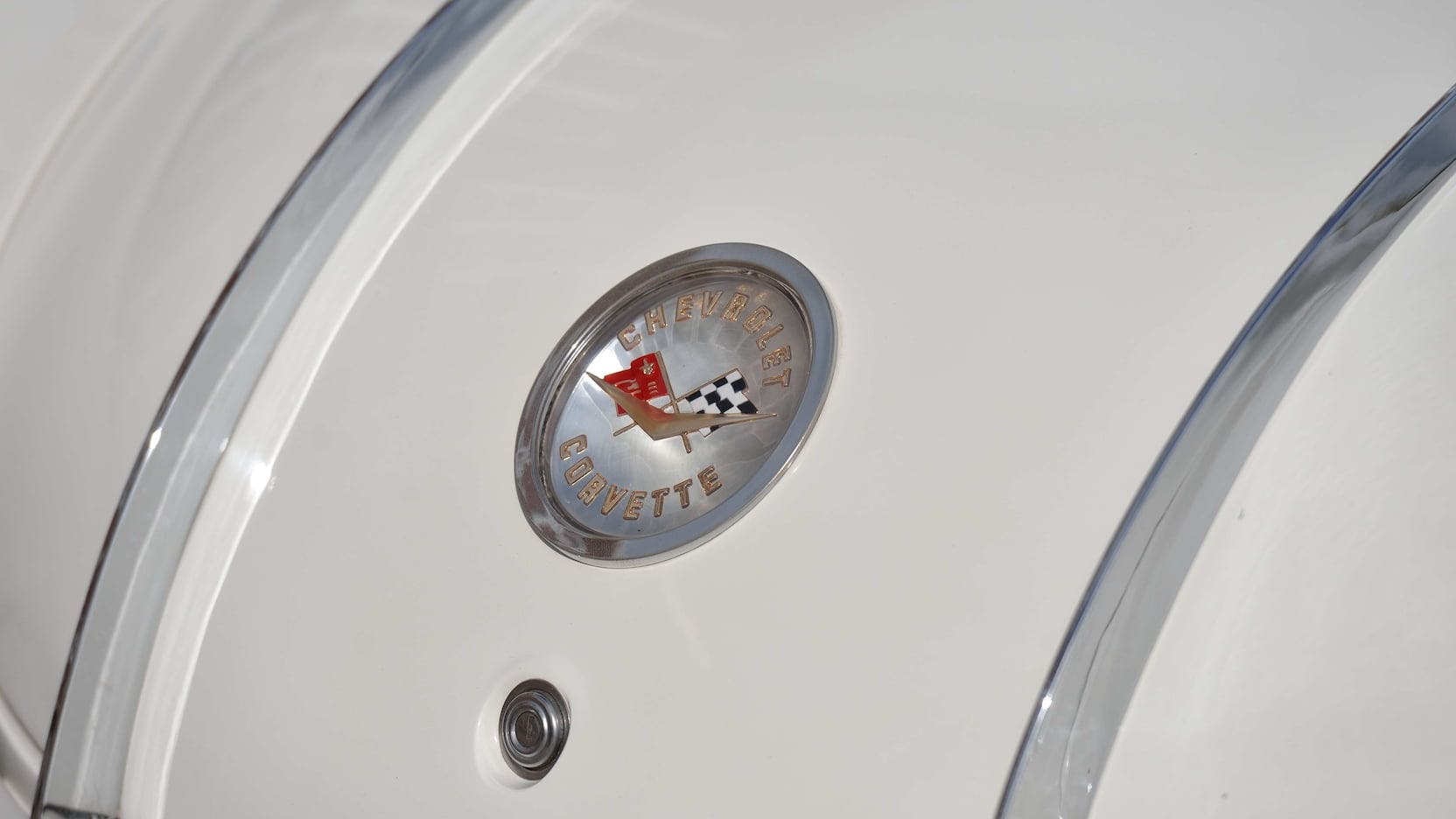 1958 Chitwood Thrill Show Corvette Convertible Trunk Emblem Detail
