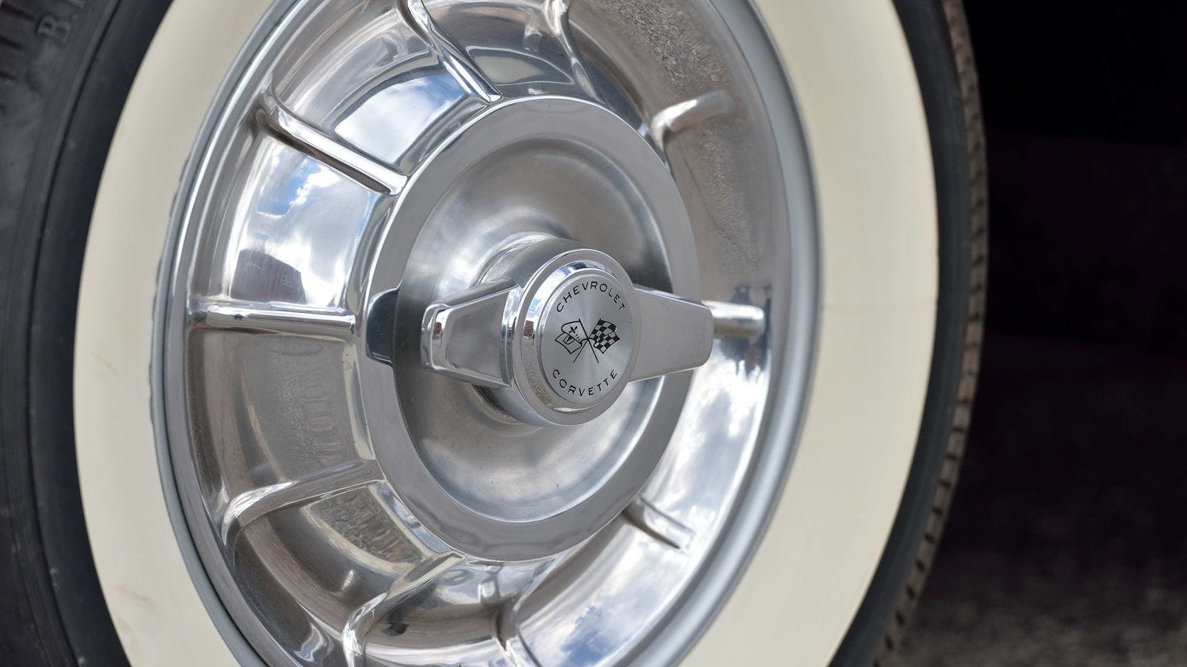 1958 Chitwood Thrill Show Corvette Convertible Wheel Detail