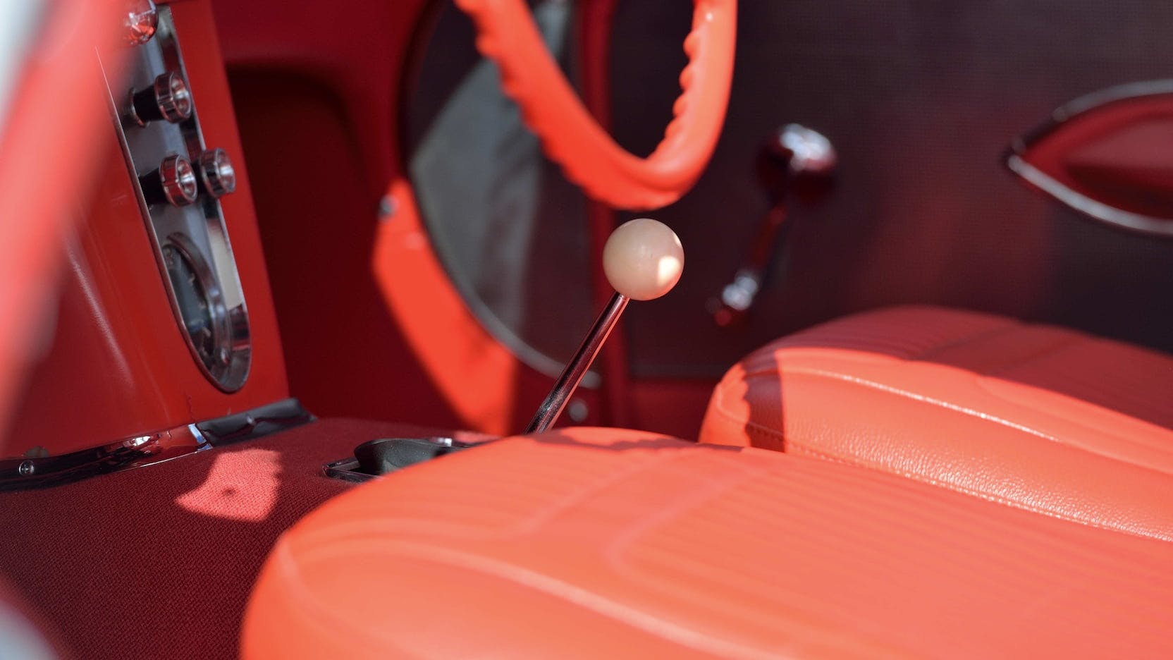 1958 Chitwood Thrill Show Corvette Convertible Interior Shifter