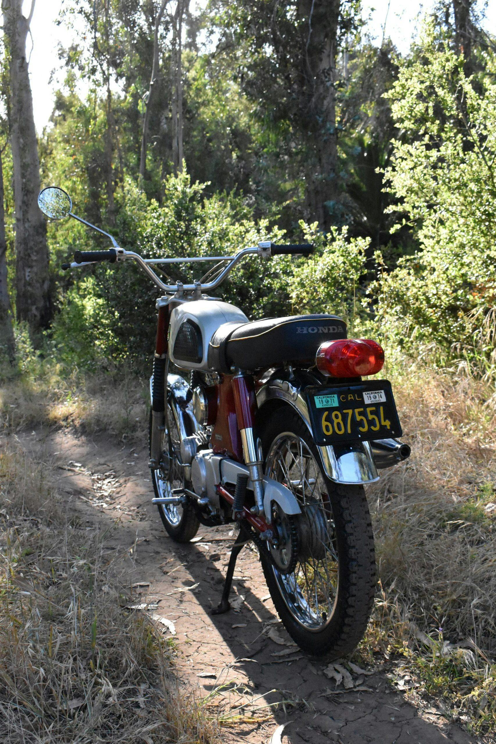 1967 honda cl90 stein rear motorcycle