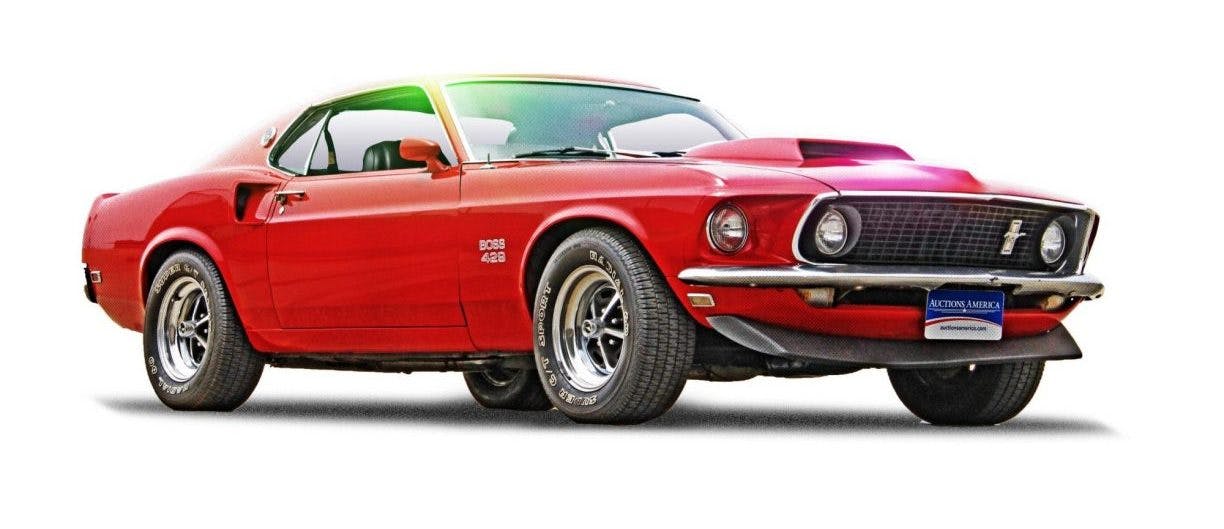 1969 Boss 429 Mustang front three-quarter