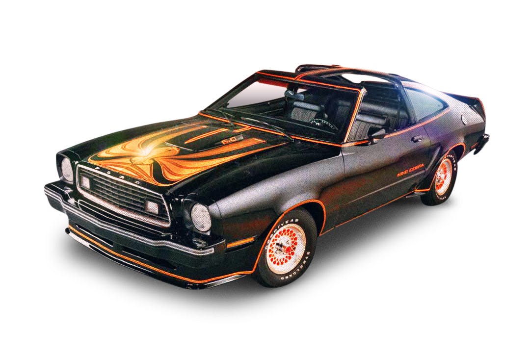 1978 Mustang II King Cobra front three-quarter