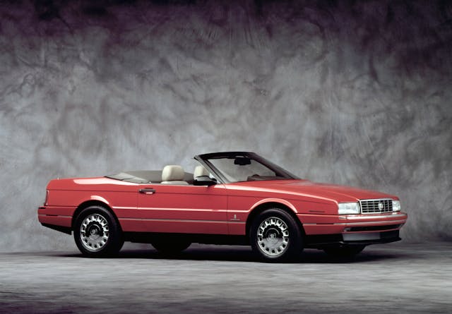 1990 cadillac allante red convertible