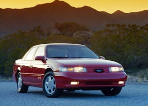 1992 Ford Taurus SHO Front Three-Quarter Sunset