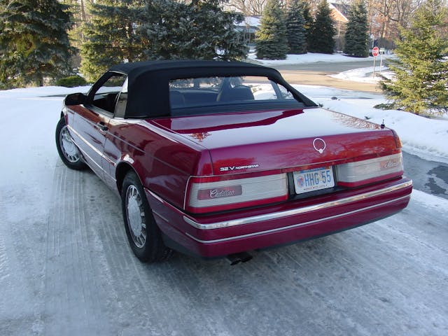 1993 Cadillac Allante rear three quarter