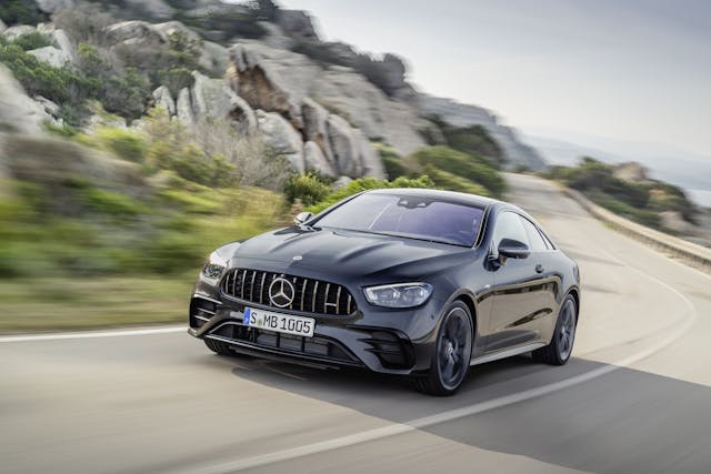 2021 Mercedes-AMG E53 Coupe front three quarter