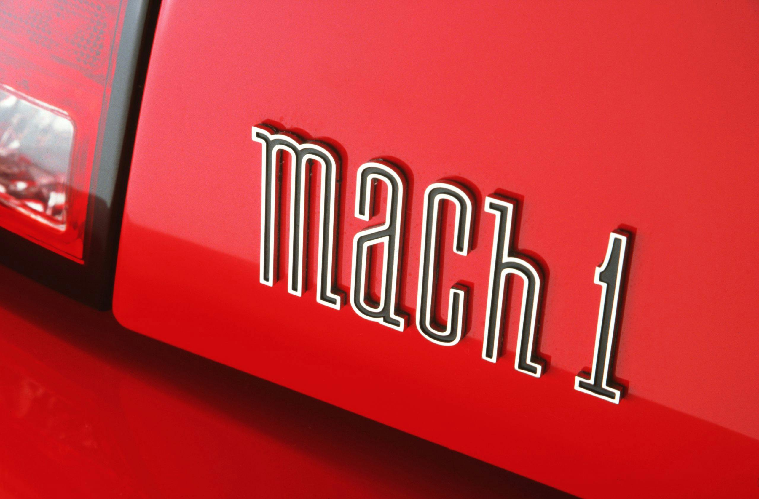 2003 Ford Mustang Mach 1 decklid emblem