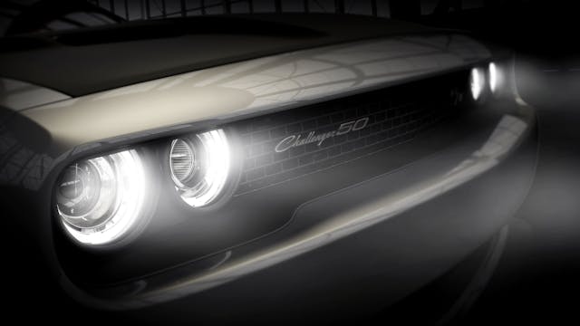 2020 Dodge Challenger 50th CE headlights