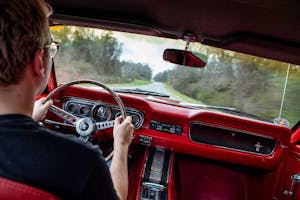 1965 Ford Mustang Interior Driving