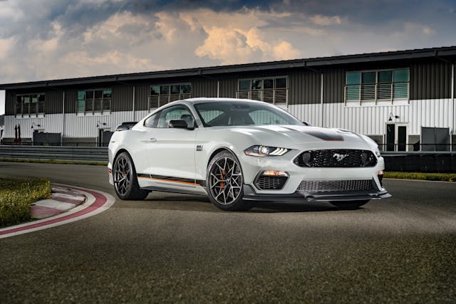 2021 Ford Mustang Mach 1 front three-quarter