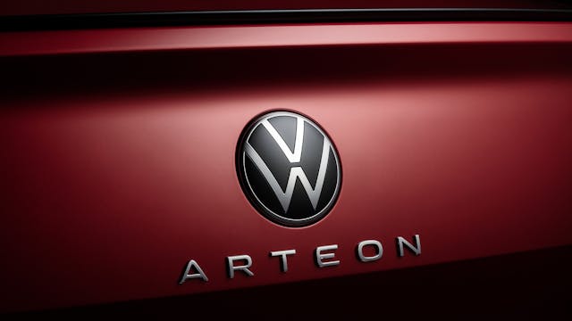 2021 VW Arteon Facelift new badge and typography