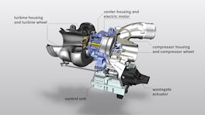 AMG electric turbo cutaway