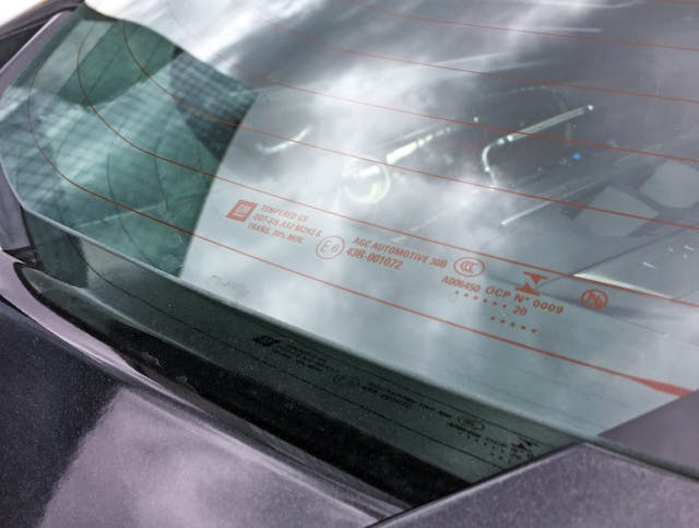  2020 Corvette rear glass