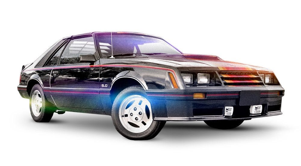 1982 Mustang GT 5.0L HO front three-quarter