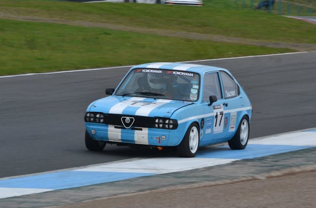 Alfasud Track Car Front Three-Quarter Action