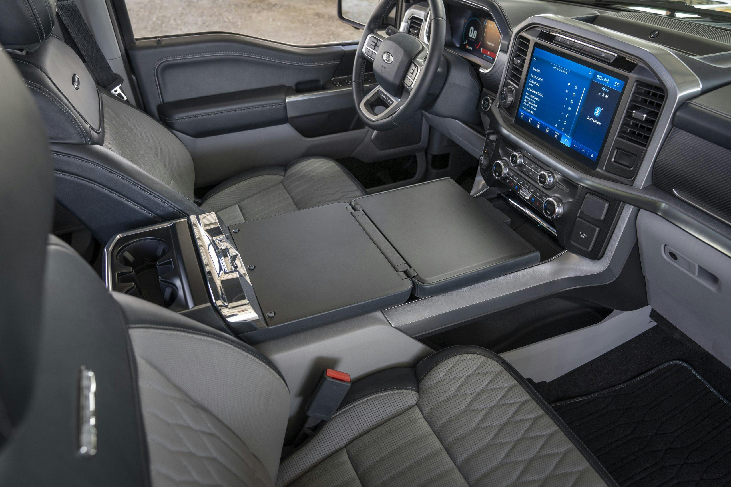 2021 Ford F-150 work surface interior